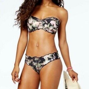NWT Lucky Brand Camouflage 2 Piece Bikini Set